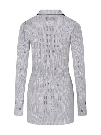 The Attico Womens Dresses Grey Cotton