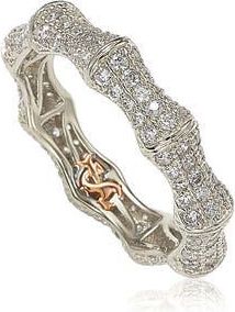 Suzy Levian CZ Eternity Band Ring in White at Nordstrom Rack, Size 5