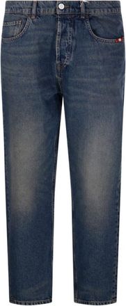 Amish Blue Washed Slim Fit Jeans