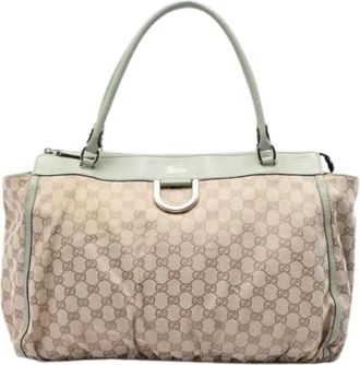 Gucci Pre-owned Canvas Tote - - Pre-owned - Donna - Beige - ONE SIZE