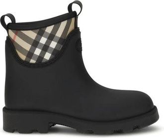Burberry Ruiterontwerp Enkellaarzen - Dames - Regenlaarzen - Zwart - 36 EU - Schoenen