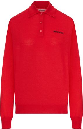 Miu Miu CREW NECK COTTON SWEATER - Miu Miu - Woman