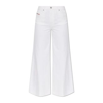 Diesel Wide Jeans, female, White, Size: W27 L30 1978 D-Akemi Jeans