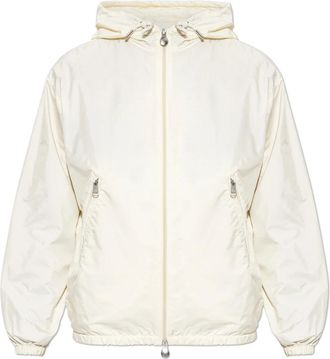 Moncler Giacca con logo - - Jackets - Donna - Beige - M