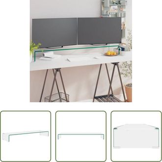 vidaXL vidaXL Mobile tv - Mobile/Rialzo Porta TV in Vetro Trasparente 110x30x13 cm