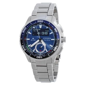 Citizen Promaster WaveTracker Blue Dial Mens Watch JV3006-50L