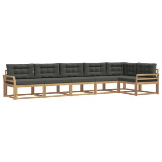 vidaXL Conjunto De Sof&aacute;s De Exterior 4 Pcs Blanco Y Antracita Vidaxl