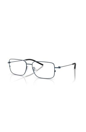 Moncler 56mm Irregular optical glasses in Blue at Nordstrom