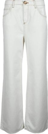 L'autre Chose Katoenen Jeans - Dames - Loose Fit Jeans - Wit - M - Katoen - Jeans