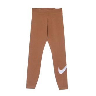 Nike Sweatpants, female, Brown, Size: 2XS Essential Legging Swoosh Mid-rise Leggings