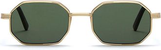L.G.R Axum 6461 Mens Sunglasses Gold Size 50