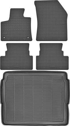 OEM Peugeot 3008 Ii Crossover A Partir De 2016 Set - Alfombrillas De Goma Para Coche + Alfombrilla Para Maletero