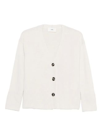 SOLOTRE V-neck cardigan - women - Fabric - III - White