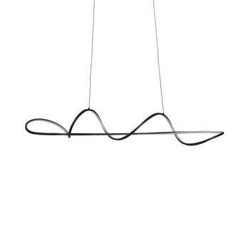 Atmosphera L&aacute;mpara Colgante Lonel Oblonga, 15 X 98 Cm, Negra - Atmosphera Cr&eacute;ateur DInt&eacute;rieur