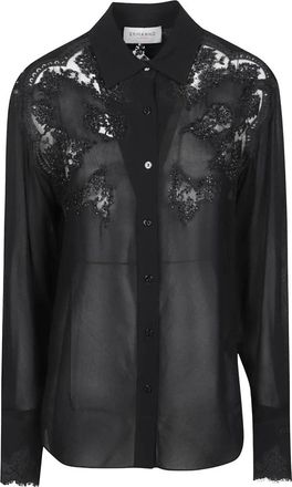 Ermanno Scervino Lange Mouw Shirt - Dames - Overhemden - Zwart - L - Overhemden