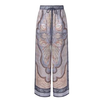 Zimmermann Wide Trousers, female, Multicolor, S, Wanderlust Relaxed Pant
