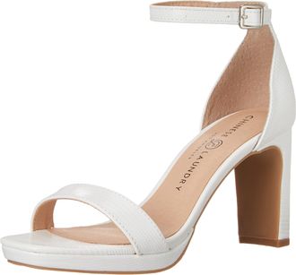 Chinese Laundry Womens Tinie Heeled Sandal, White, 4.5 UK