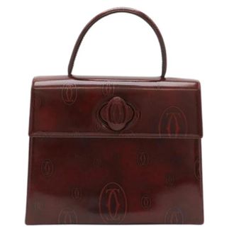 Cartier Pre-owned Happy Birthday Patent Calf Handbag - Dames - Vintage Handtas - Rood - ONE Size - Leer - Vintage