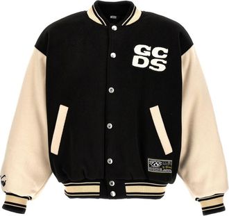 GCDS Black Logo Varsity Jacket