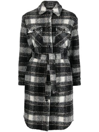 Woolrich Cappotto a quadri - Nero