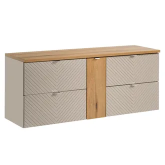 Petits Meubles Mueble bajo lavabo 140cm 4 cajones paneles de melamina y de mdf