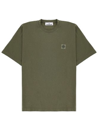 Stone Island T Shirt With Logo Patch