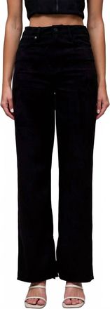 Hidden Jeans Womens Ella Suede Straight Pants In Black
