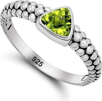 Samuel B. Stone Trillion Ring in Green at Nordstrom Rack, Size 7