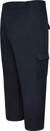 KAM Jeanswear Mens Soft Shell Elasticated Loose Fit Cargo Trouser - Blue - 7XL