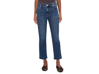Kut from the Kloth Reese High-Rise Fab Ab Ankle Straight Blind Hem in Ultra Womens Jeans Ultra : 10 26.5, Cotton/Denim/Spandex