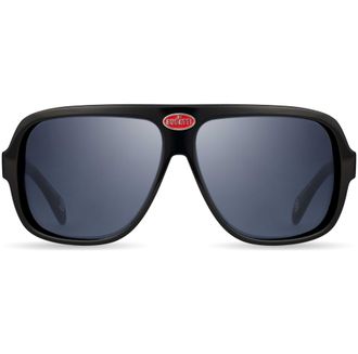 Bugatti Mens 60 mm Black Sunglasses