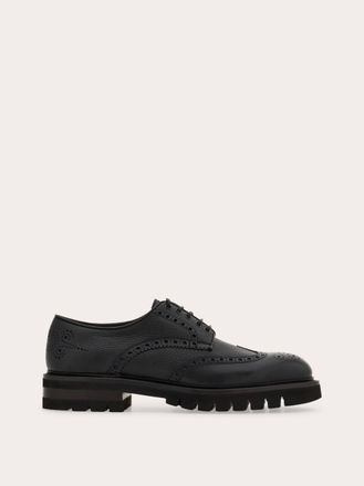 Ferragamo Men Derby brogue Black Size 10.5