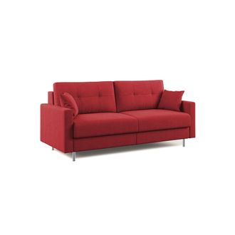 Divani.Store Megan Sof&aacute; Convertible En Microfibra Extra&iacute;ble 208 Cm (mat. 160x197) Rojo