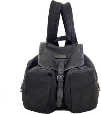 Gucci Black Nylon Backpack (Pre-Owned)