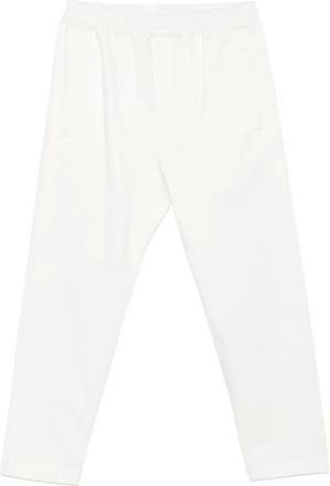 Eleventy Broek met elastische tailleband - Wit