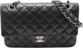 Chanel Pre-owned Matelasse Lambskin Shoulder Bag - Dames - Vintage Schoudertas - Zwart - ONE Size - Vintage