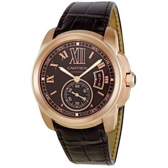 Cartier Pre-owned Cartier Calibre De Cartier Brown Dial Mens Watch W7100007