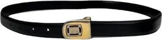 Dior Pre-owned Belts, female, Black, Size: ONE SIZE Pre-owned Vintage Leather Belt