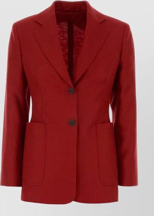Max Mara volonta linen blazer notch lapel tailoring
