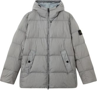Stone Island Donsjack - Heren - Gewatteerde jassen - Grijs - XL - Polyester - Jassen