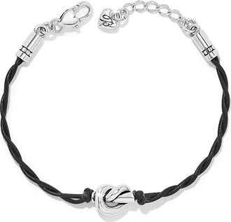 Brighton Womens Interlok Bracelet In Black / Silver