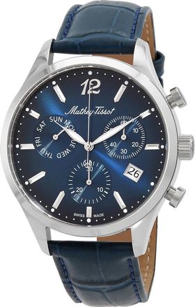 Mathey-Tissot Urban Chrono Chronograph Quartz Blue Dial Mens Watch H411CHALBU