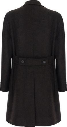 Tagliatore Mens Coat Arden Brown Double-Breasted