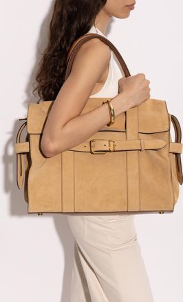 Marc Jacobs Suede Bag With Logo, Womens, Beige