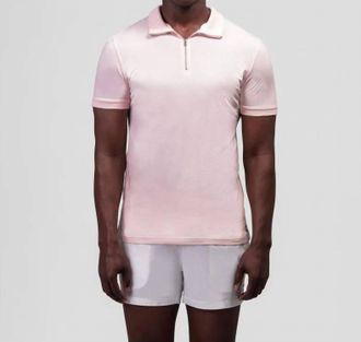 Ron Dorff Cotton Piqu&eacute; Polo In Pastel Pink
