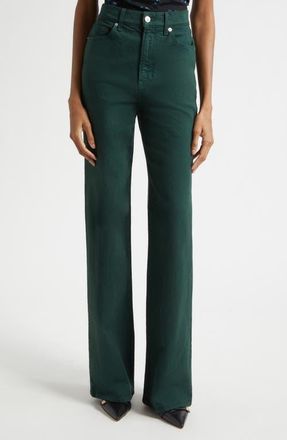 Veronica Beard Crosbie Wide Leg Jeans in Pine at Nordstrom, Size 27
