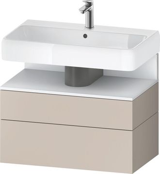Duravit Duravit - Qatego Mueble Bajo Lavabo, 1 Extra&iacute;ble Y 1 Caj&oacute;n