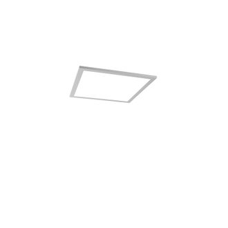 QAZQA Moderno Panel Led Moderno Acero 40cm Incl. Led - Liv Pl&aacute;stico /acero Cuadrada Incluye Led Max. 1 X 28 Watt - Qazqa