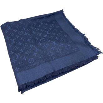 Louis Vuitton Pre-owned Scarves, unisex, Blue, Size: ONE SIZE Pre-owned Canvas Scarf