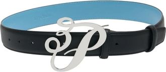 3.Paradis 3P Cursieve Logo Grote Riem - Dames - Riemen - Zwart - M - Accessoires